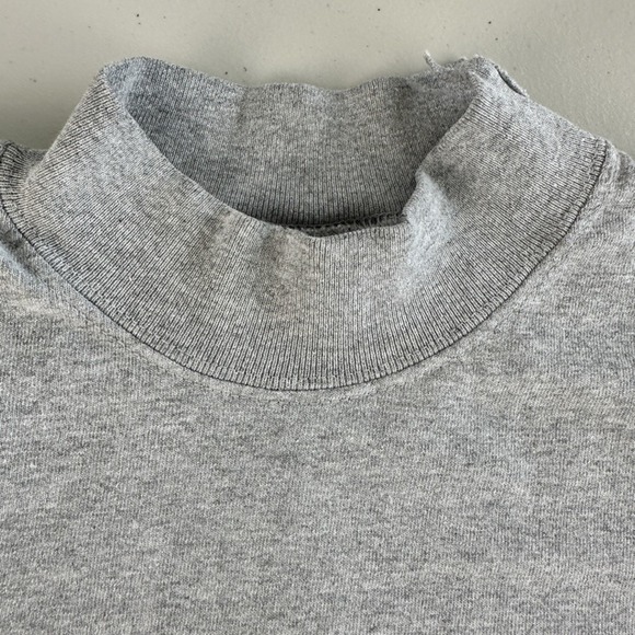 Vtg Altaholics Anonymous Shirt Mens Large Gray Mock Snowflake Utah Pullover Ski - Picture 6 of 15